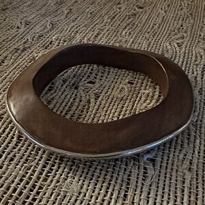 Silpada Brown Wood and Sterling Silver Bracelet